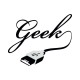 Shirt geek USB noir pour homme et femme