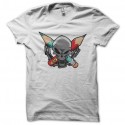 Shirt skull pencil blanc pour homme et femme