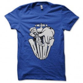 Shirt popeye yo bleu pour homme et femme