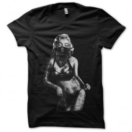 Shirt Marilyn Monroe Gangster Noir pour homme et femme