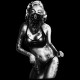 Shirt Marilyn Monroe Gangster Noir pour homme et femme