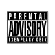 Shirt parental advisory explicit geek pour homme et femme