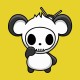 Shirt skull panda pour homme et femme