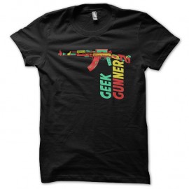 Shirt geek gunner noir pour homme et femme