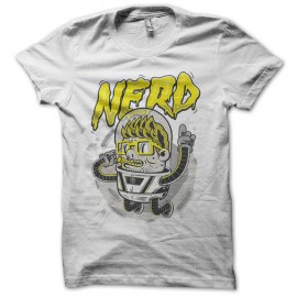 Shirt astronaute nerd blanc pour homme et femme