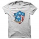 Shirt captain america bebe blanc pour homme et femme