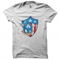 Shirt captain america bebe blanc pour homme et femme