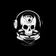 Shirt astronaut skull noir pour homme et femme