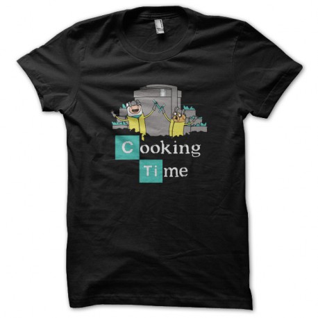Shirt Breaking bad cooking time en cartoon noir pour homme et femme