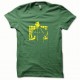 Shirt Bruce Lee jaune/vert bouteille pour homme et femme