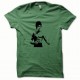 Shirt Bruce Lee noir/vert bouteille pour homme et femme