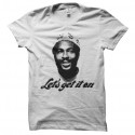 Shirt Marvin Gaye Let's Get it on blanc pour homme et femme