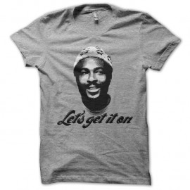 Shirt Marvin Gaye Let's Get it on gris pour homme et femme