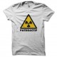 Shirt patroactif parodie logo nucléaire radioactif blanc pour homme et femme