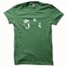 Shirt Bruce Lee blanc/vert bouteille pour homme et femme