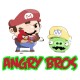 Shirt angry bros blanc pour homme et femme