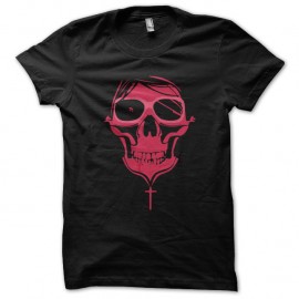Shirt pink skull noir pour homme et femme
