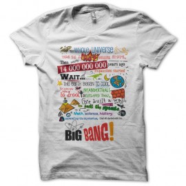 Shirt Big Bang Theory Color Blanc pour homme et femme