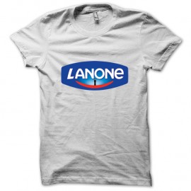 Shirt la none parodie Danone blanc pour homme et femme