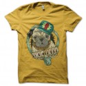 Shirt Pug life jaune pour homme et femme
