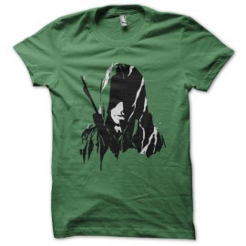 Shirt Green Arrow artistique vert pour homme et femme