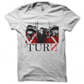 Shirt turn blanc pour homme et femme