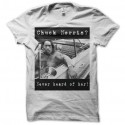 Shirt Danny Trejo Chuck Norris blanc pour homme et femme