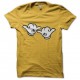Shirt mickey mouse signe bresilien ronaldinho jaune pour homme et femme