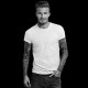 Shirt David Beckham noir pour homme et femme