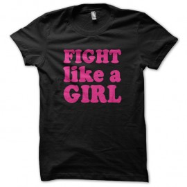 Shirt Fight like a girl noir pour homme et femme
