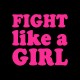 Shirt Fight like a girl noir pour homme et femme