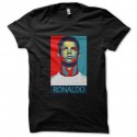 Shirt Cristiano Ronaldo parodie obama noir pour homme et femme