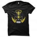 Shirt Skull music headphone noir pour homme et femme