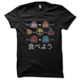 Shirt Pacman items noir pour homme et femme