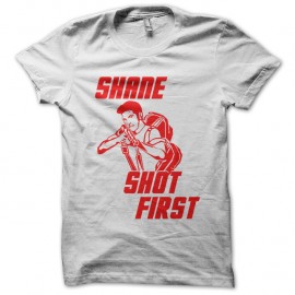Shirt Shane Shot first blanc pour homme et femme