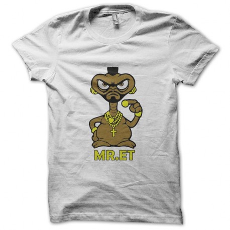Shirt Mister T en E.T blanc pour homme et femme