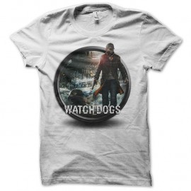 teeshirt Watchdogs jeu video blanc pour homme et femme
