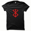 Shirt Berserk rouge/noir pour homme et femme