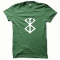 Shirt Berserk blanc/vert bouteille pour homme et femme