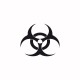Shirt Biohazard noir/blanc pour homme et femme