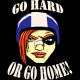 Shirt go hard or go home noir pour homme et femme
