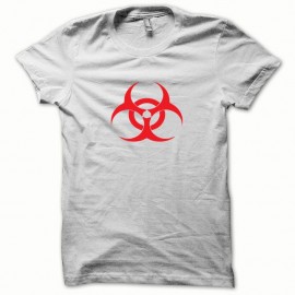 Shirt Biohazard rouge/blanc pour homme et femme