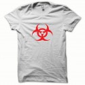 Shirt Biohazard rouge/blanc pour homme et femme