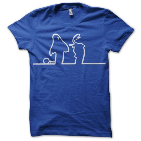 Shirt fantome La Linea di Osvaldo Cavandoli bleu roy pour homme et femme