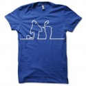 Shirt fantome La Linea di Osvaldo Cavandoli bleu roy pour homme et femme