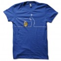 Shirt squaté La Linea di Osvaldo Cavandoli bleu roy pour homme et femme