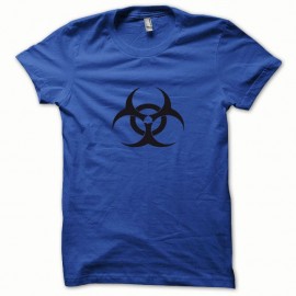 Shirt Biohazard noir/bleu royal pour homme et femme
