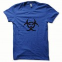 Shirt Biohazard noir/bleu royal pour homme et femme