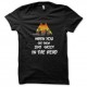 Shirt walking dead Hat noir pour homme et femme