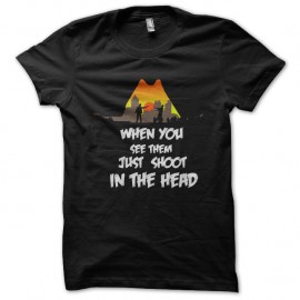 Shirt walking dead Hat noir pour homme et femme